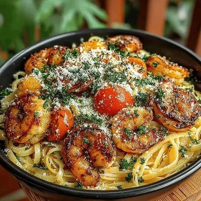 Garlic Butter Shrimp Pasta Recipe