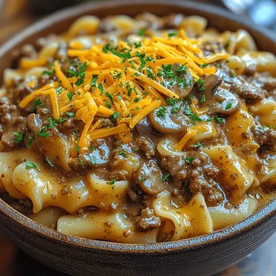 Cheesy Beef and Noodles Delight: A Comfort Food Classic