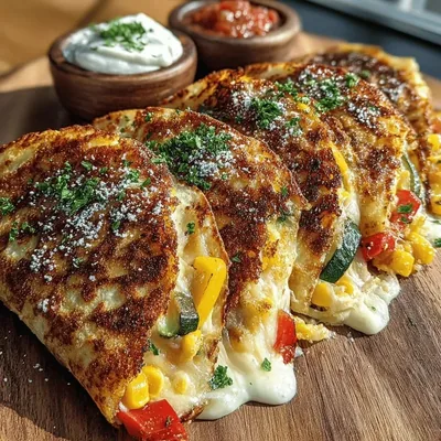 Cheesy Vegetable Quesadillas Recipe