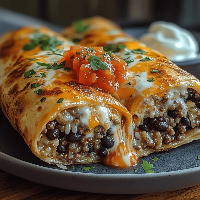Beefy Melt Burrito: A Deliciously Cheesy Delight