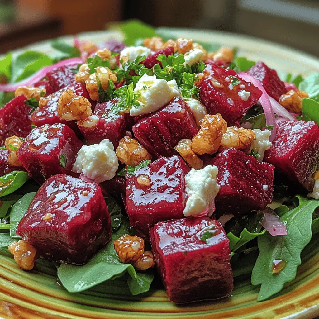 Beetroot Bliss Salad with Feta & Walnuts