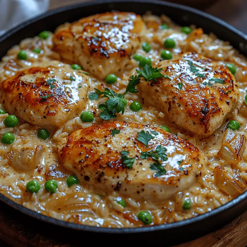 One-Pan Creamy Parmesan Chicken and Rice: A Deliciously Simple Recipe