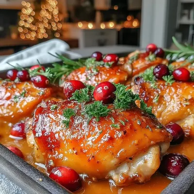 Cranberry Bliss Chicken Thighs: A Flavorful Fall Delight