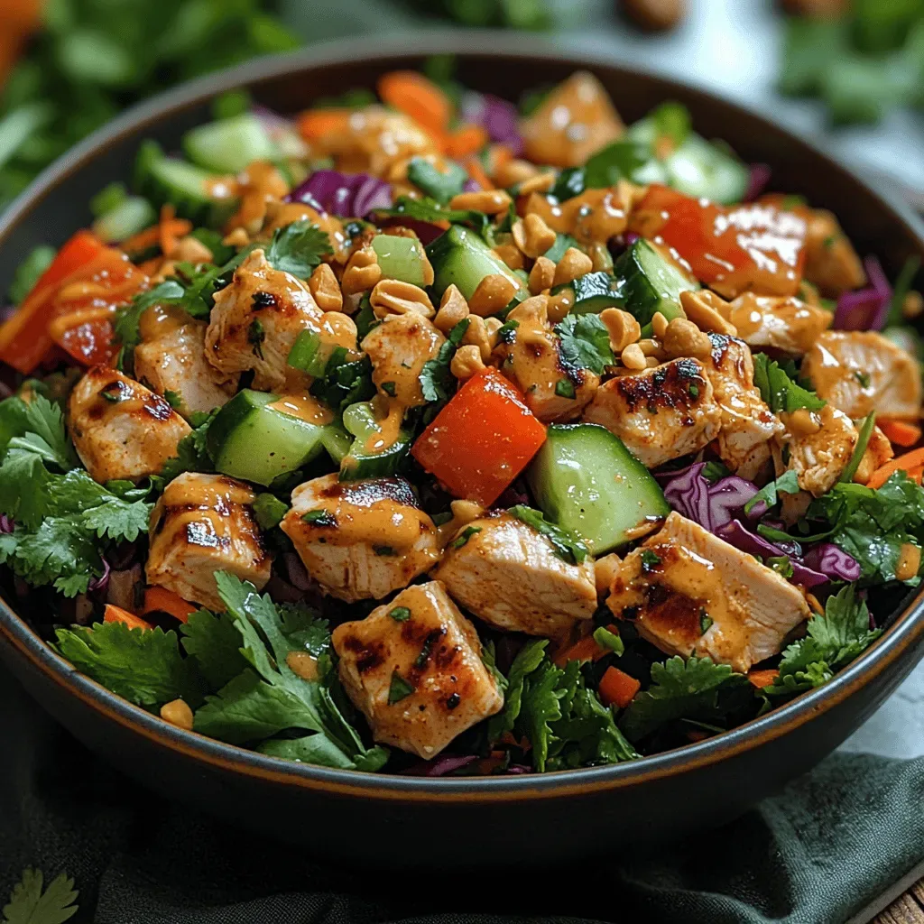 Zesty Chopped Thai Chicken Salad: A Flavorful Journey into Thai Cuisine