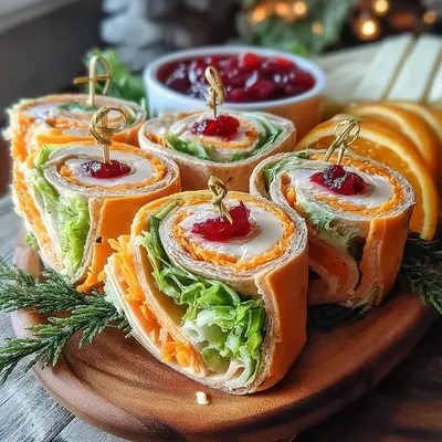 Thanksgiving Herb Butter Turkey Wraps for Kids