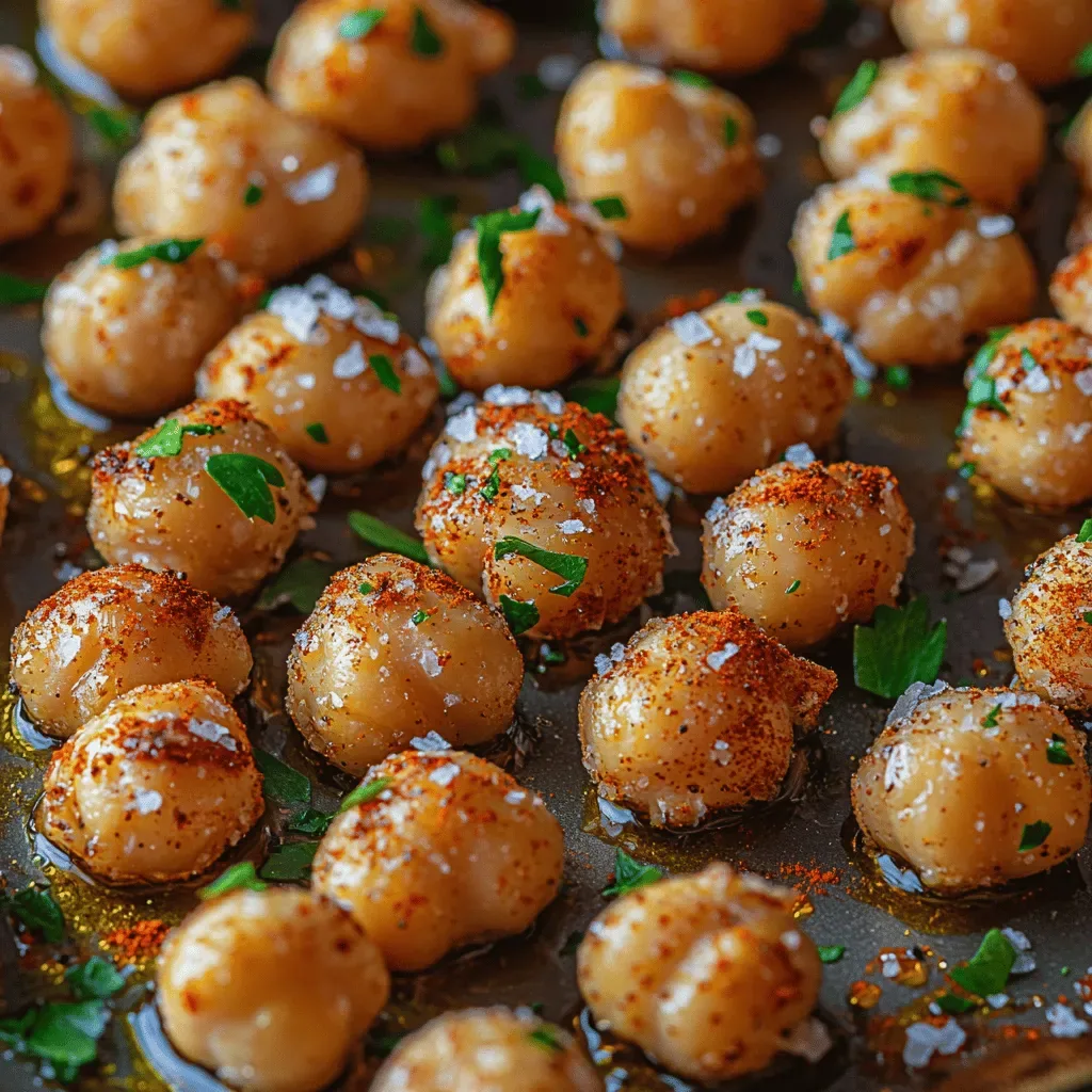 Crunchy Roasted Garlic Chickpeas: A Flavorful and Healthy Snack