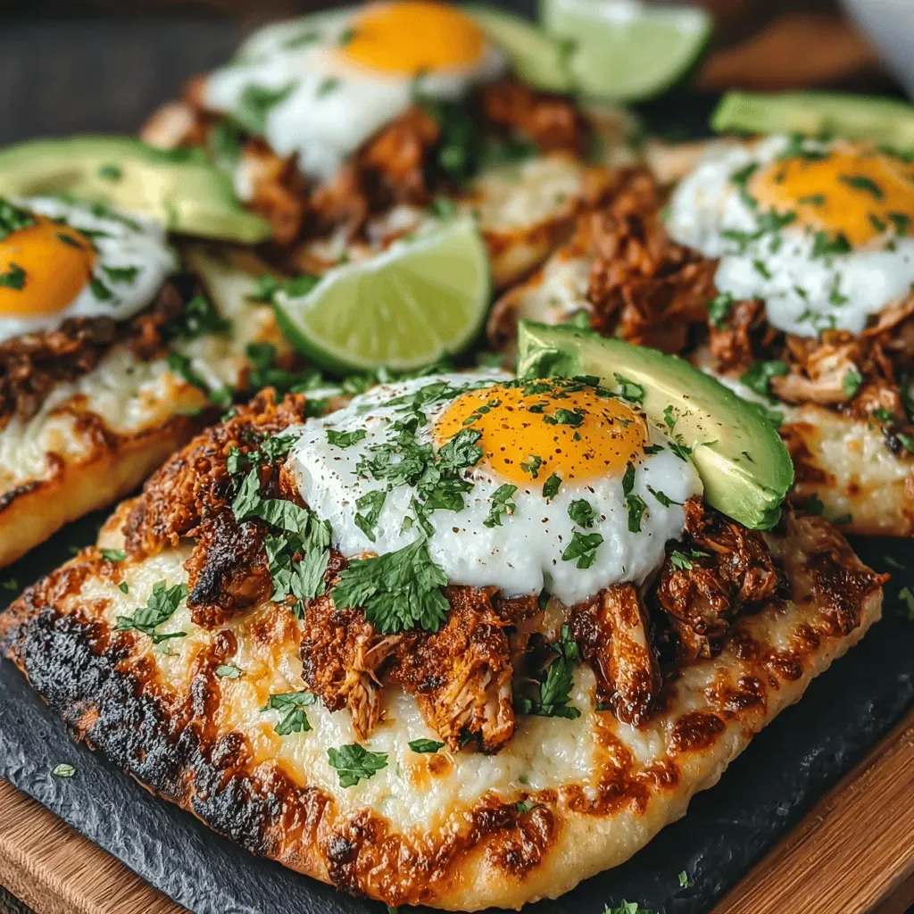 Spicy Hatch Chili Chicken Flatbread Melts