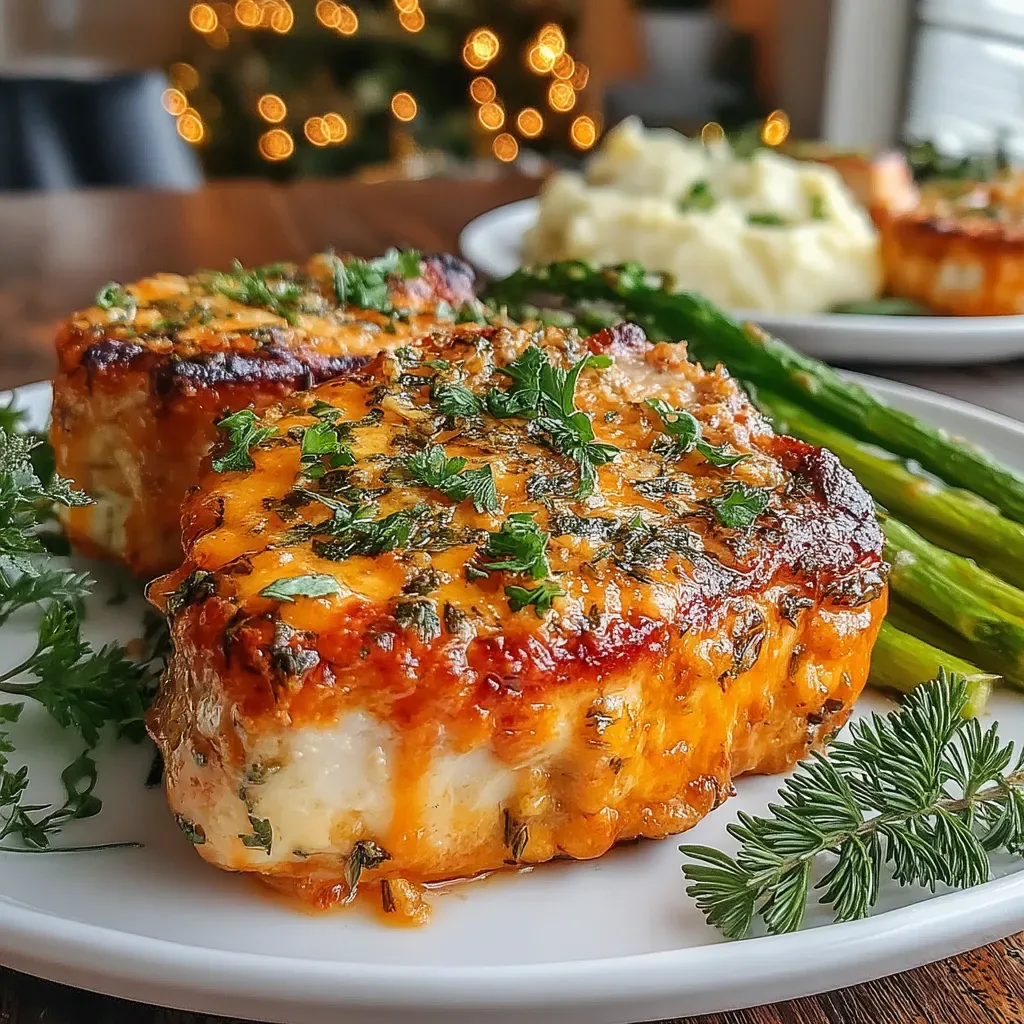 Festive Herb-Crusted Air Fryer Pork Chops