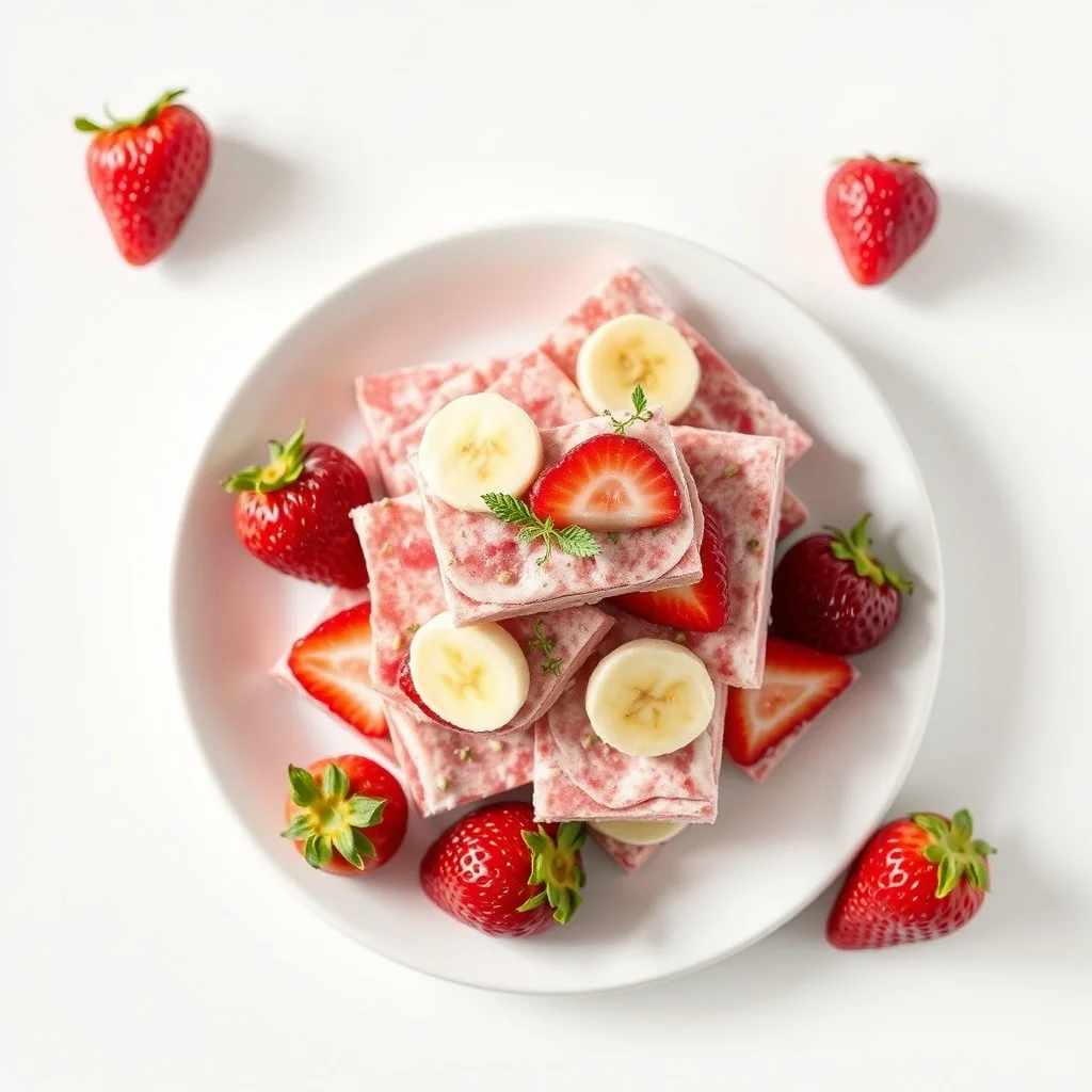 Frozen Strawberry Banana Bark Recipe