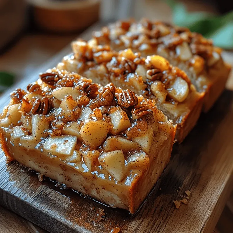 Apple Bliss Bread with Cinnamon Pecan Crunch