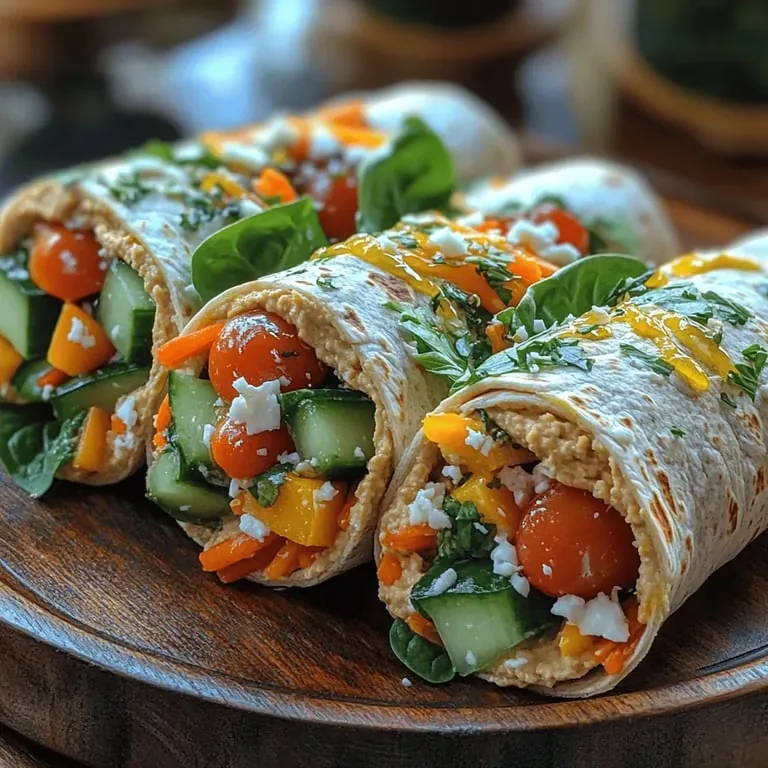 Creamy Garlic Hummus Wraps Recipe: A Deliciously Healthy Choice