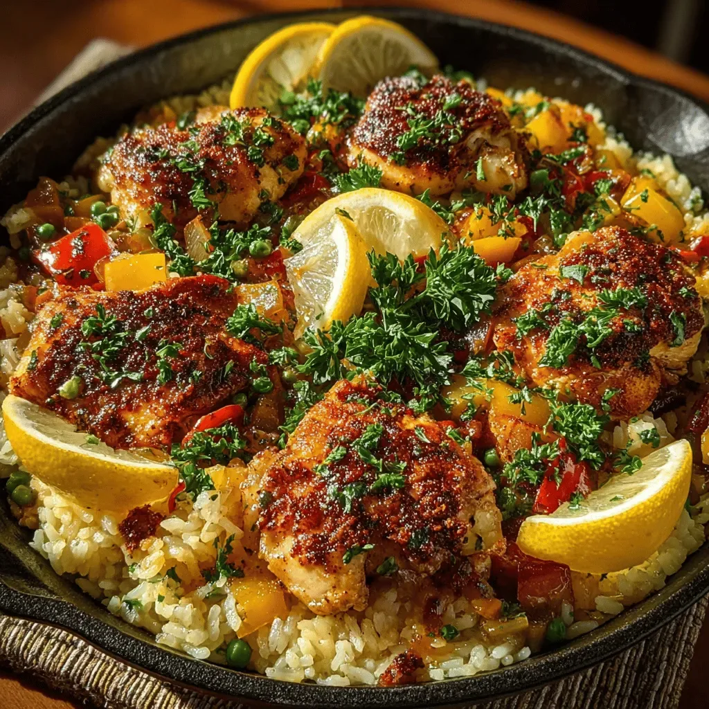 One-Pan Savory Chicken & Rice Delight