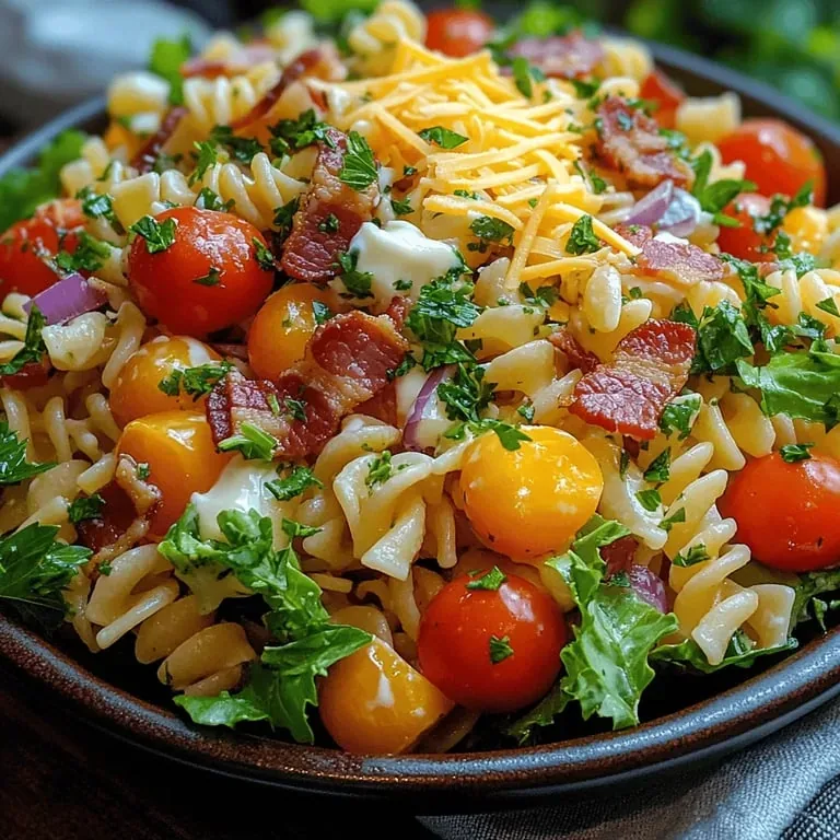 BLT Pasta Salad with a Twist: A Culinary Delight