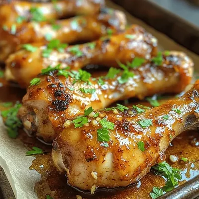 Golden Honey Garlic Drumsticks Recipe: A Culinary Delight