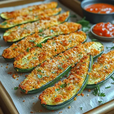Zesty Crispy Baked Zucchini Fries: A Guilt-Free Snack Option