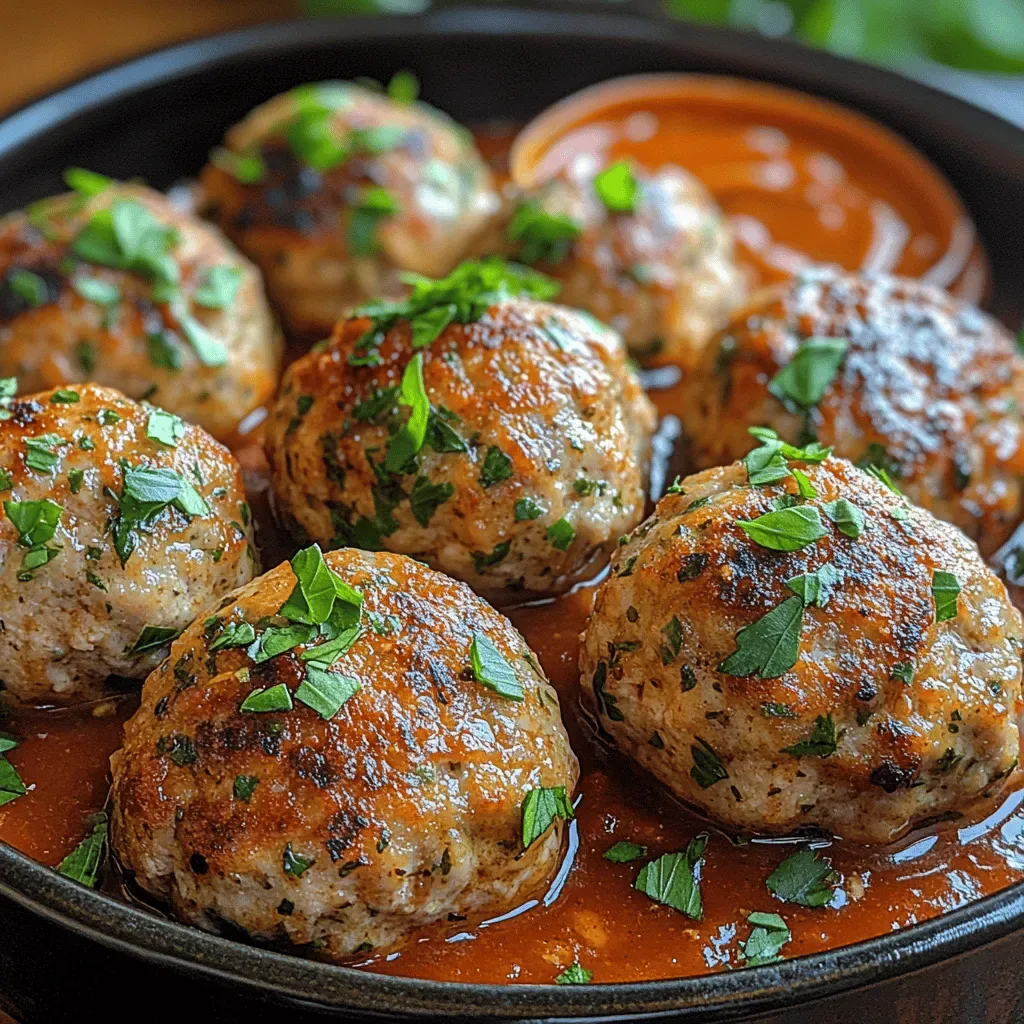 Garlic Herb Chicken Meatballs: A Delicious and Healthy Delight