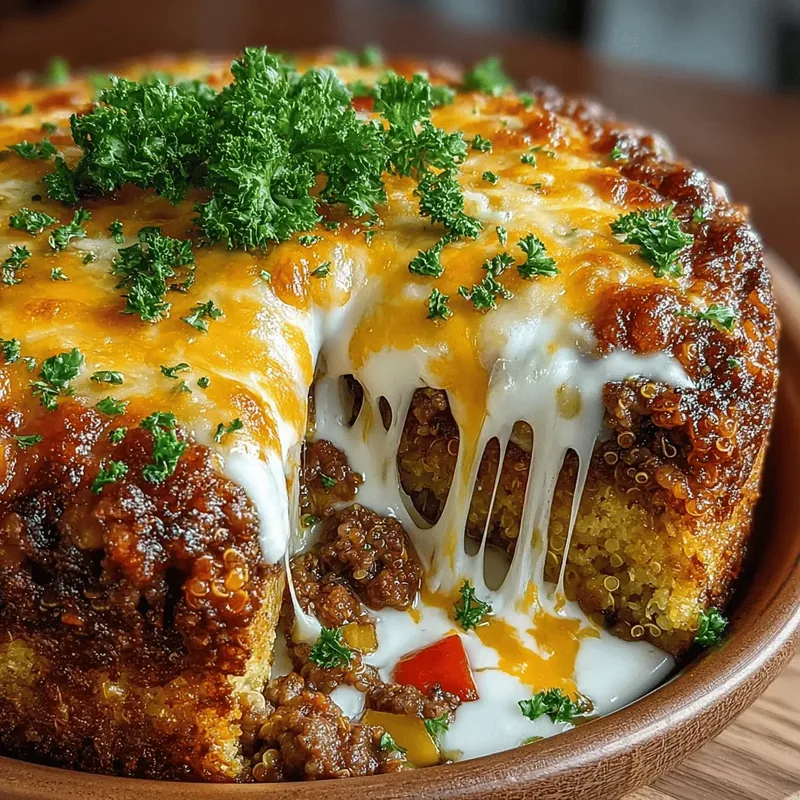 Discover the Comfort of Cheesy Beef and Quinoa Casserole Delight