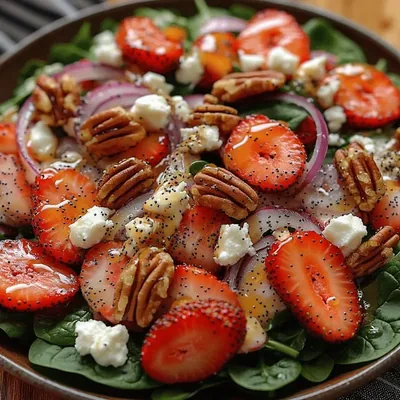 Strawberry Sunrise Poppy Seed Salad Recipe