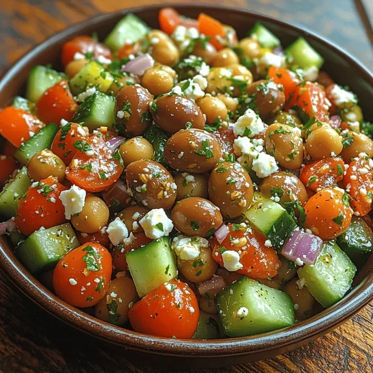 Crispy Delight: Crunchy Greek Chickpea Salad