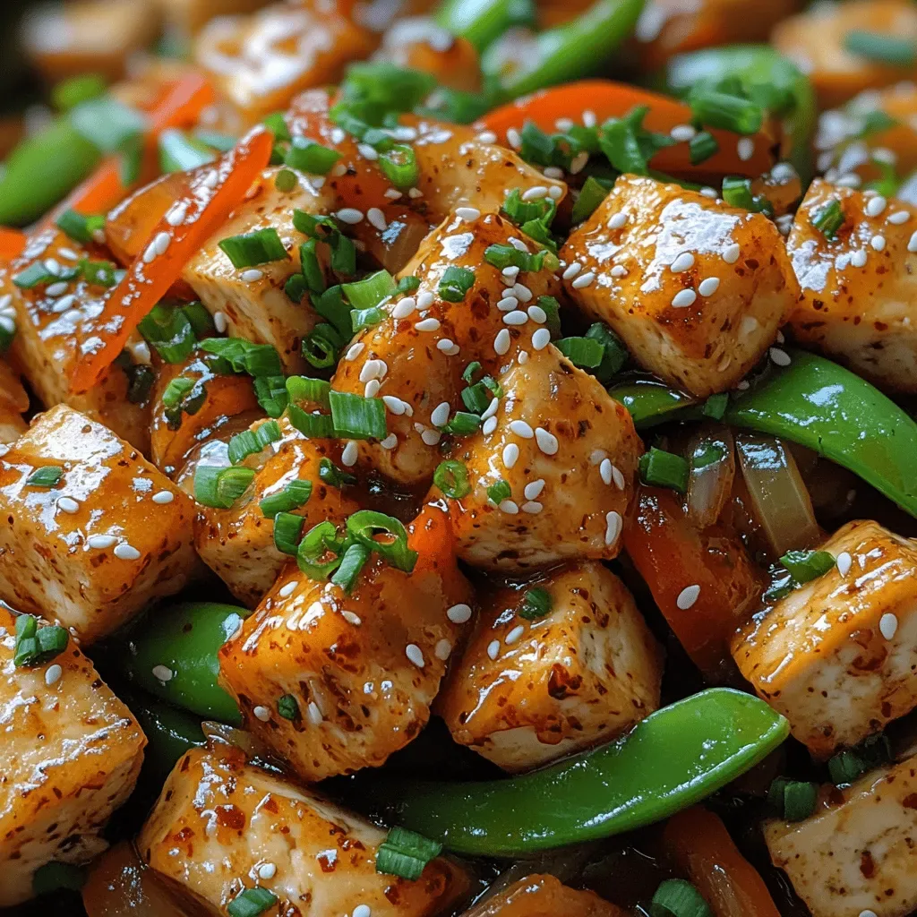 Szechuan Spice Delight: Fiery Tofu Stir-Fry