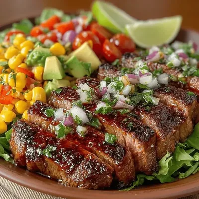 Sizzling Summer Steak & Corn Salsa Salad