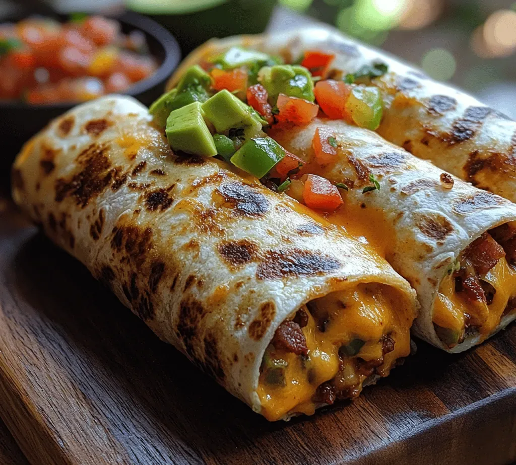 Bacon & Cheddar Sunrise Burritos: A Flavorful Start to Your Day