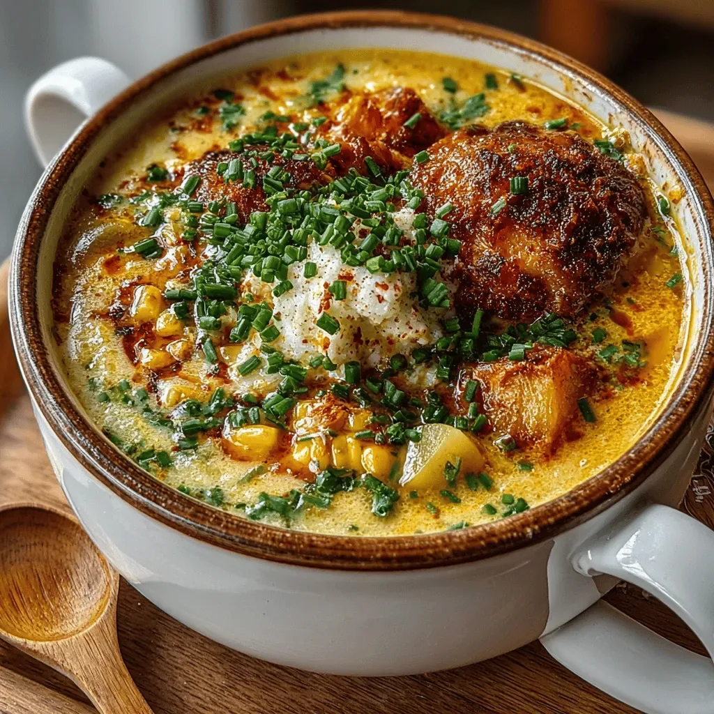 Velvety Slow-Cooked Chicken Corn Chowder: Completing the Recipe