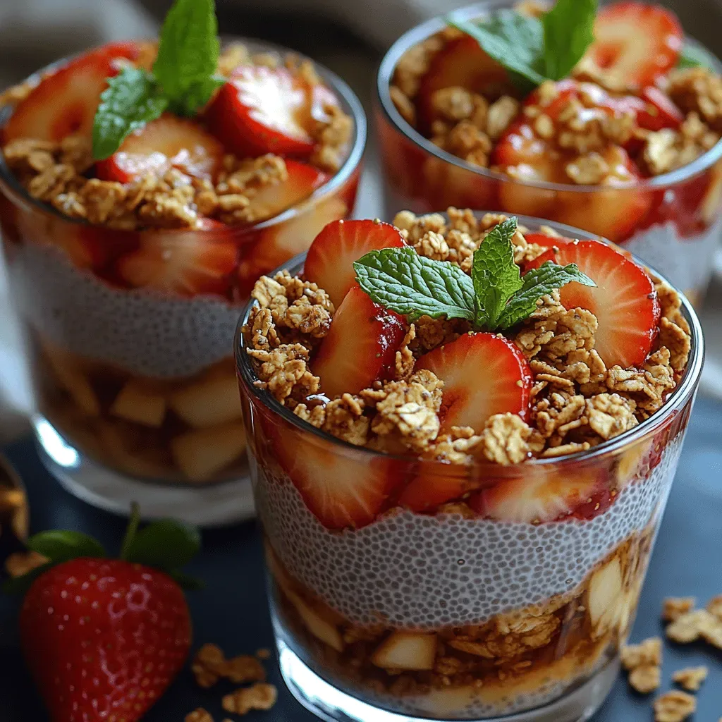 Sweet Strawberry Chia Parfaits