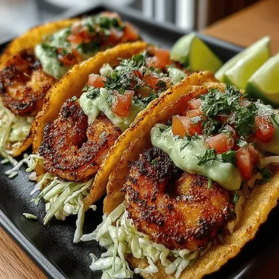 Speedy Shrimp Tacos with Creamy Avocado Sauce: A Culinary Delight