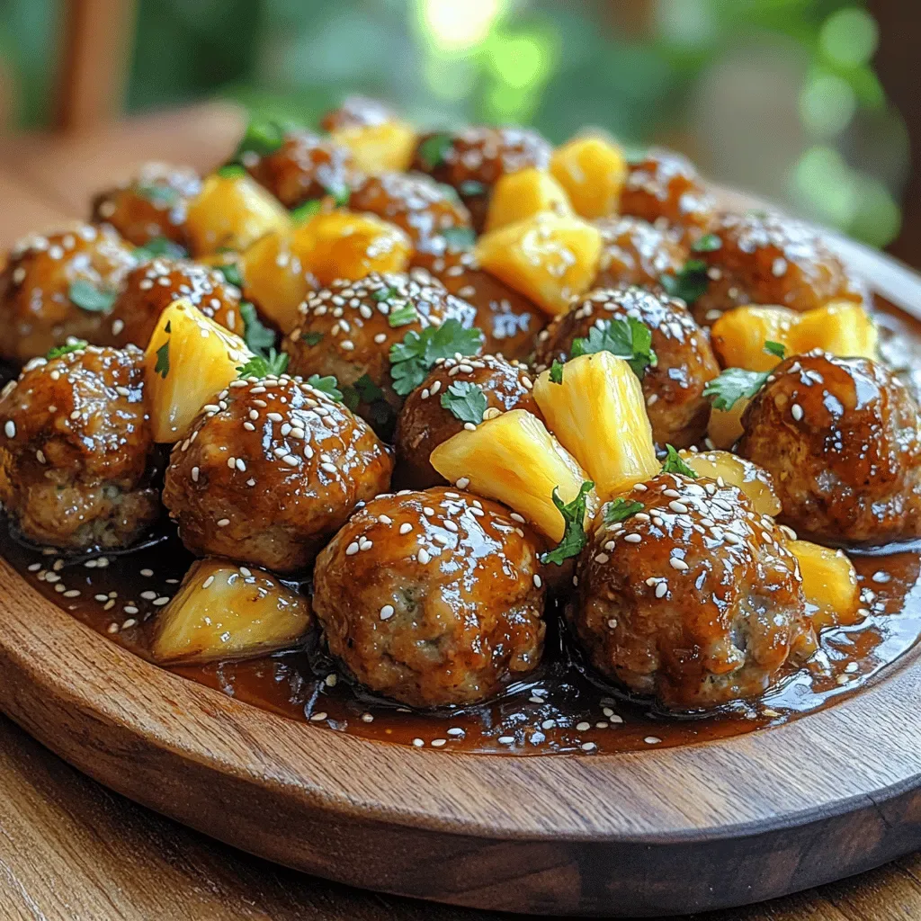 Sweet & Savory Pineapple Teriyaki Meatballs: A Flavorful Fusion