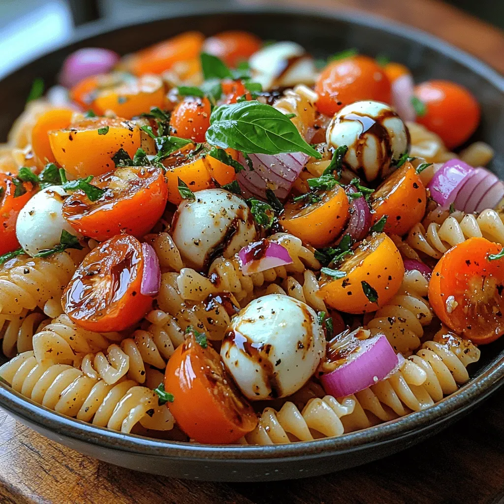 Caprese Pasta Salad Extravaganza: A Taste of Italian Delight
