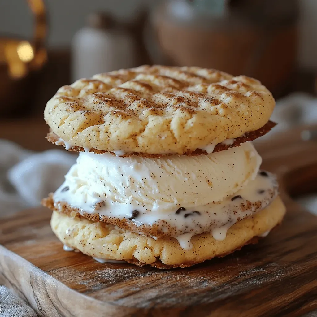 Snickerdoodle Dream Ice Cream Sandwiches