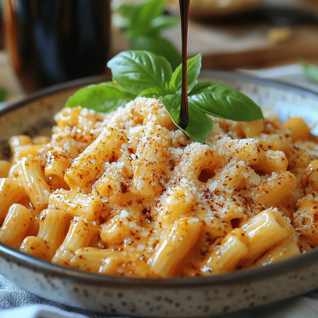 One-Pot Balsamic Vinaigrette Mac and Cheese