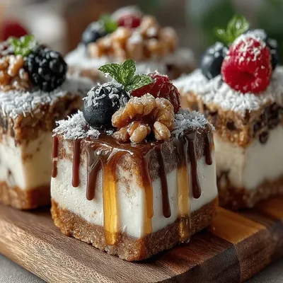 Choco-Oat Bliss Frozen Yogurt Squares