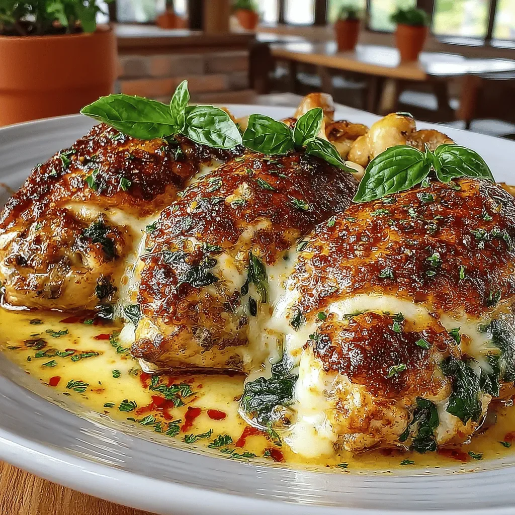 Savory Mushroom & Spinach Stuffed Chicken Breasts