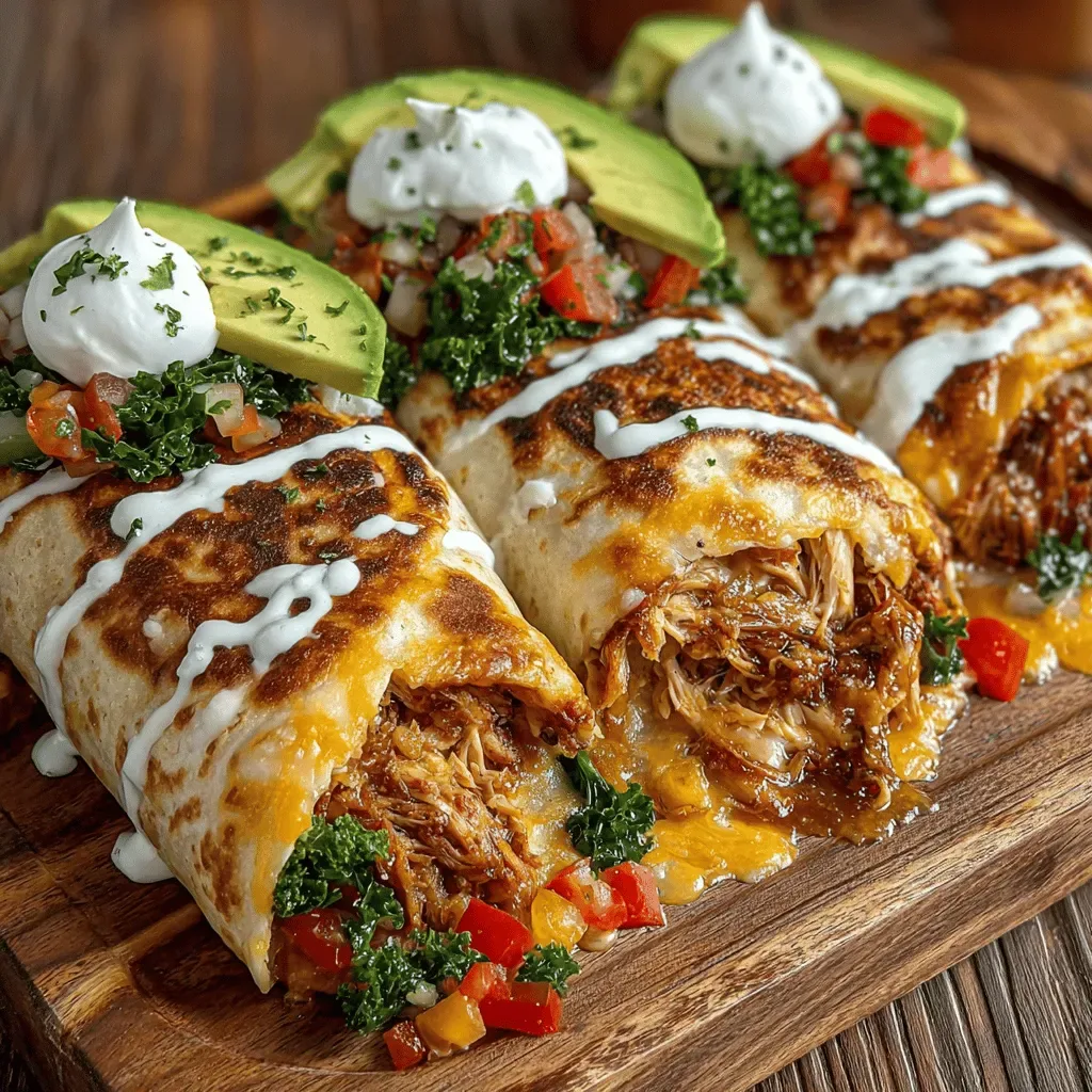 Savory Slow-Cooked Chicken & Veggie Wraps