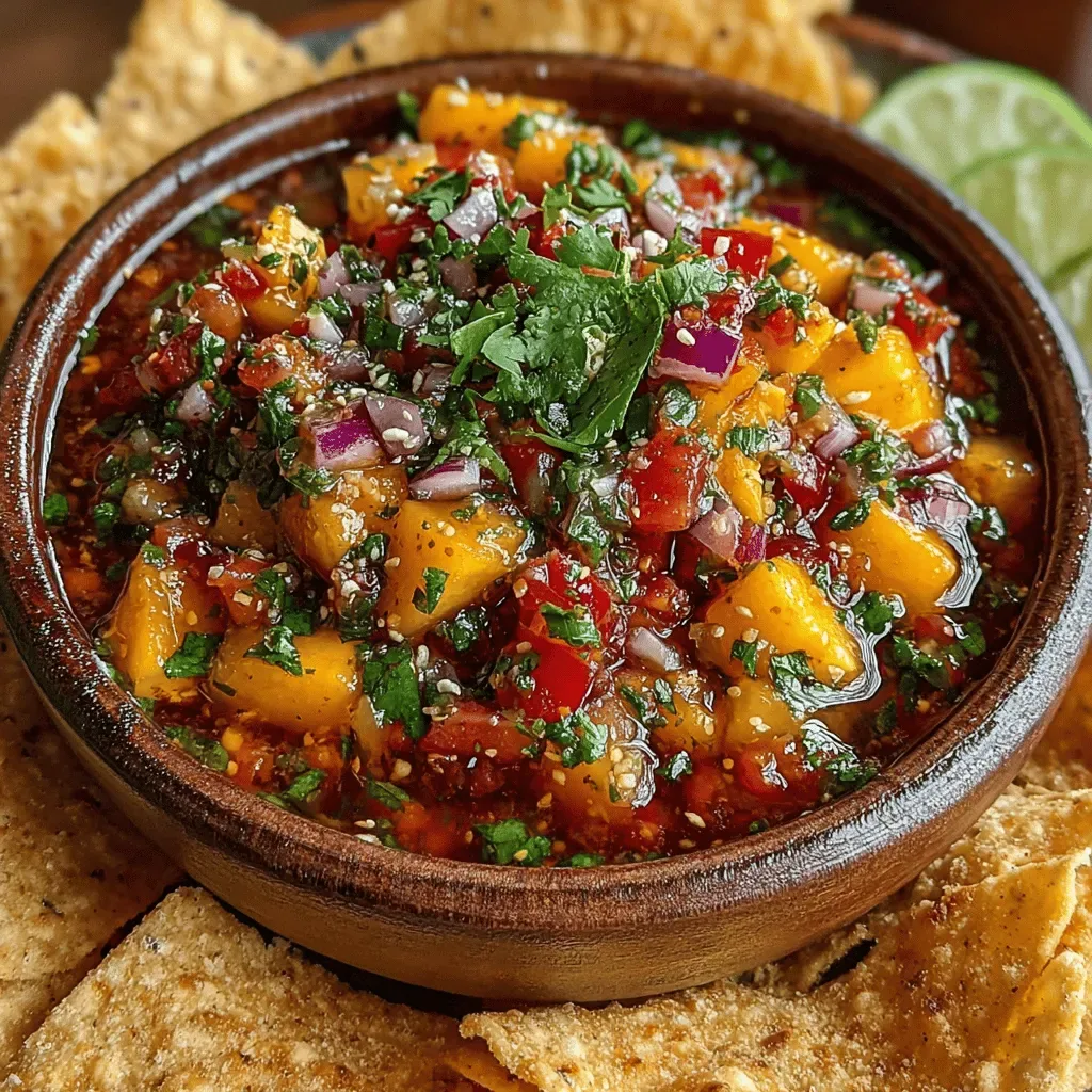 Tropical Bliss Mango Peach Salsa Recipe