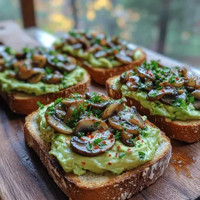 Earthy Delight Mushroom Avocado Toast Recipe
