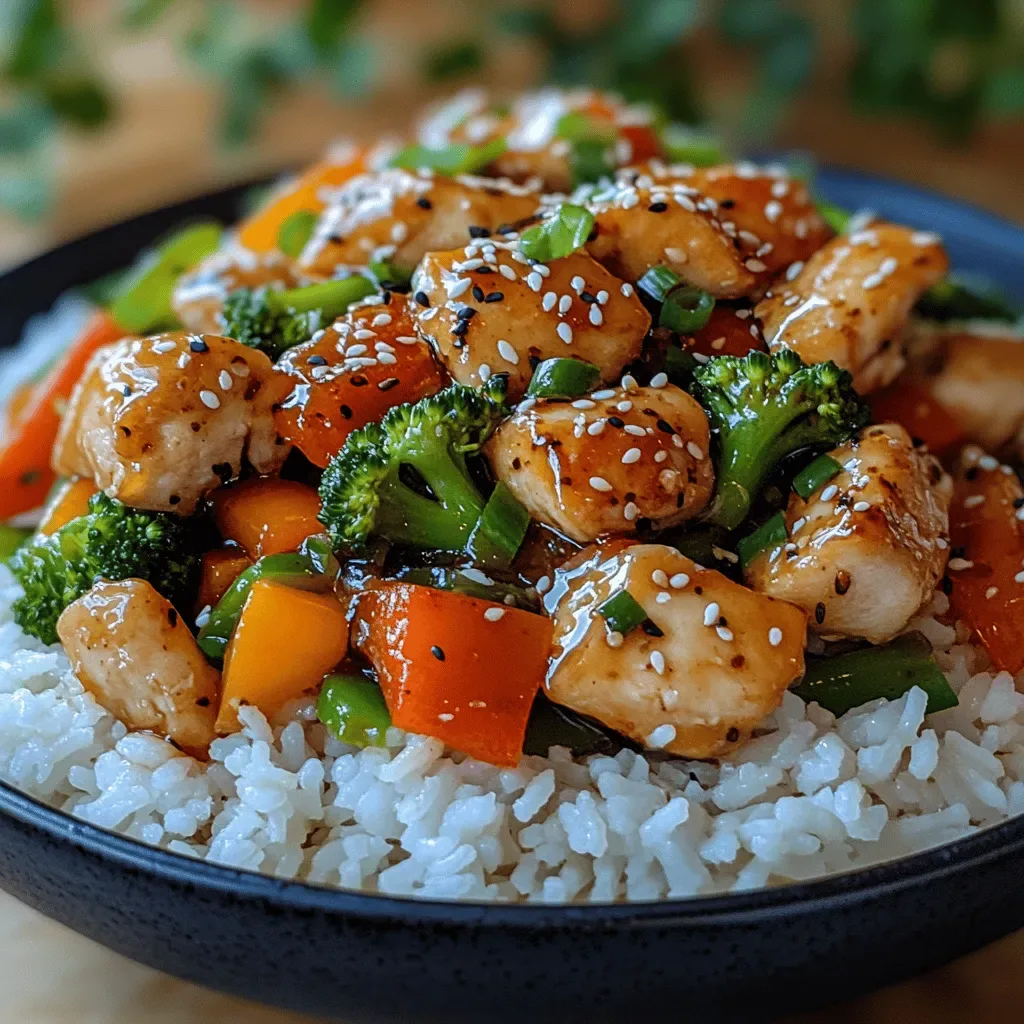 Sweet and Savory Honey Garlic Chicken & Veggie Stir Fry