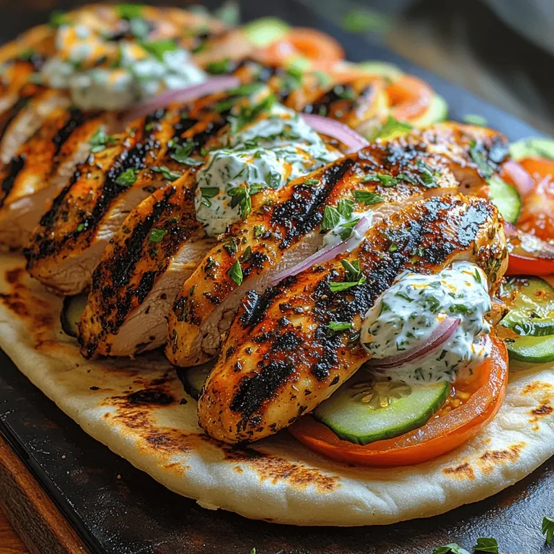 Mediterranean Bliss: Greek Chicken Gyros