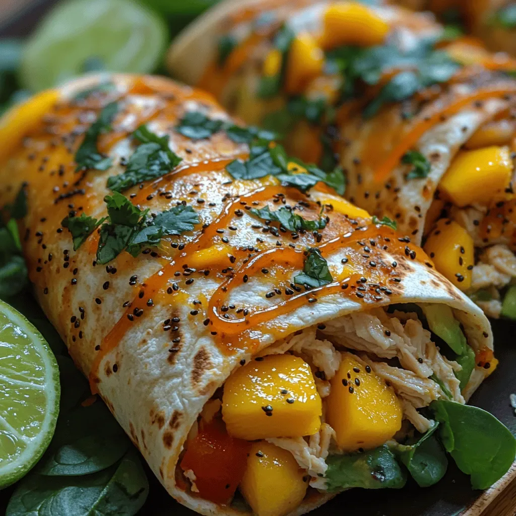 Spicy Mango Chicken Wraps: A Flavorful Fusion of Taste and Health