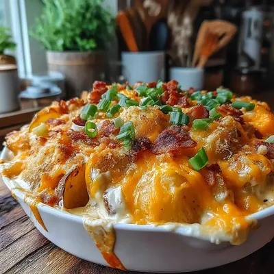 Cozy Cheesy Baked Potato Casserole