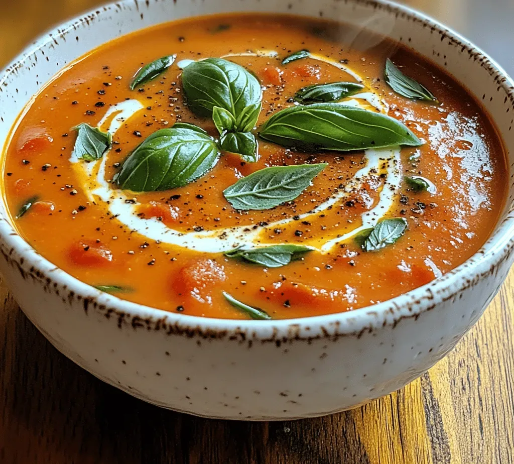 Simple Creamy Tomato Basil Bliss Soup: A Culinary Delight