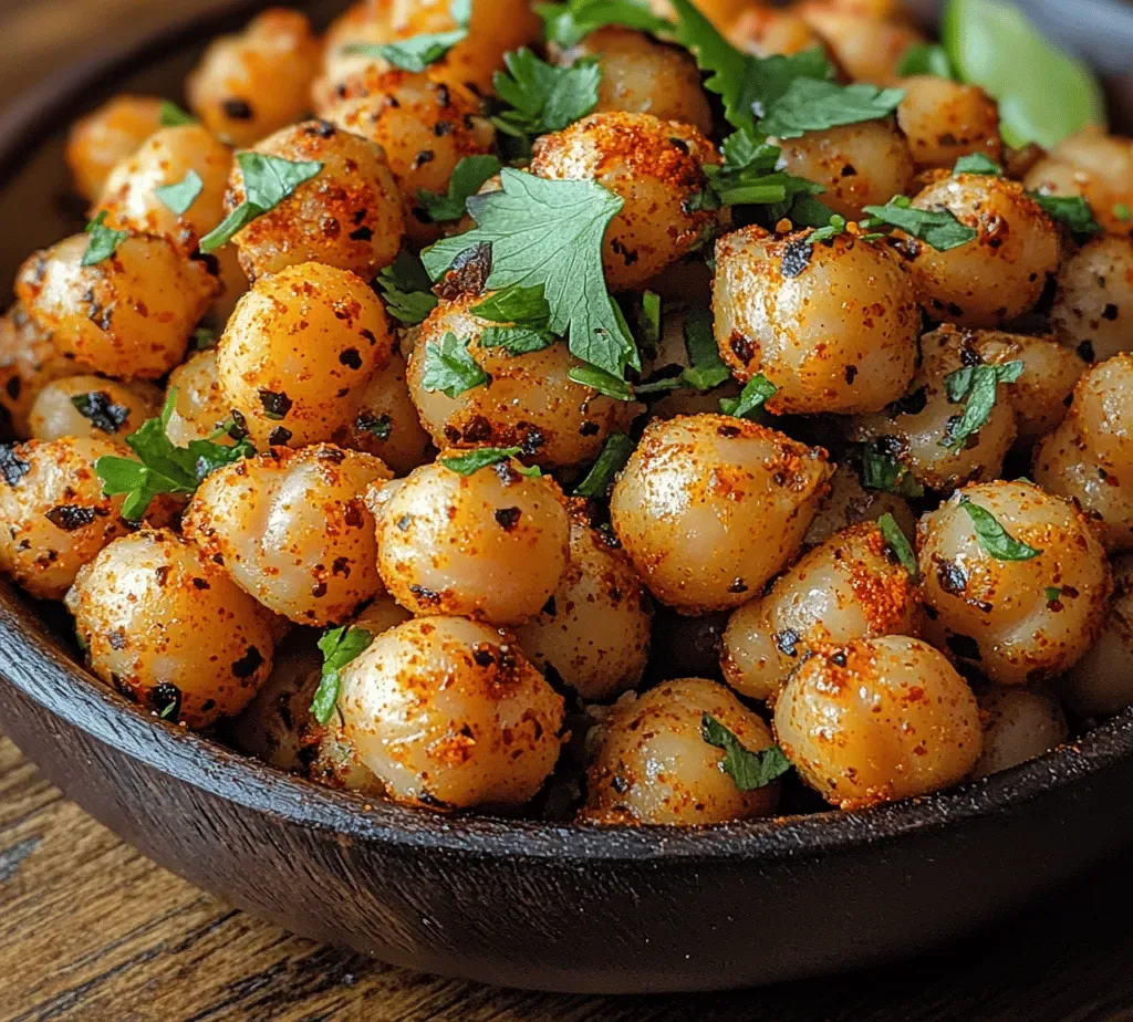 Zesty Chili Lime Roasted Chickpeas: A Tasty and Healthy Snack