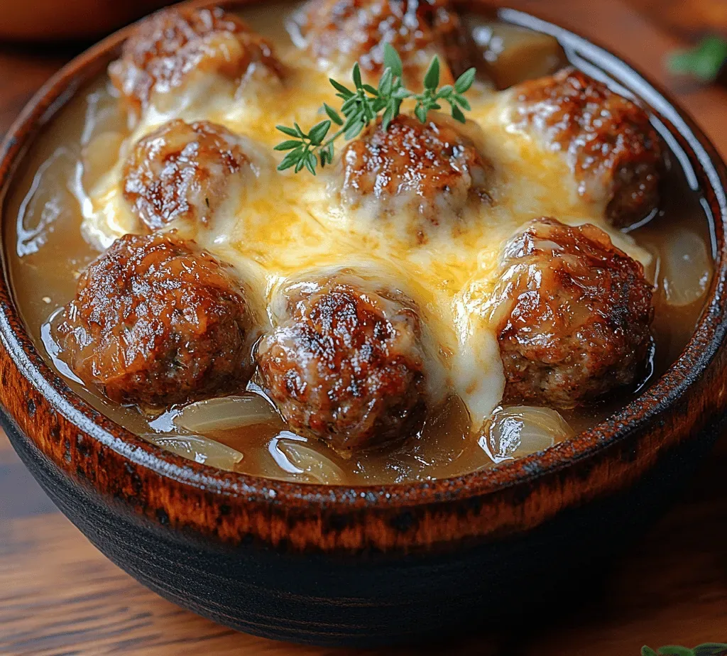 French Onion Meatballs Recipe