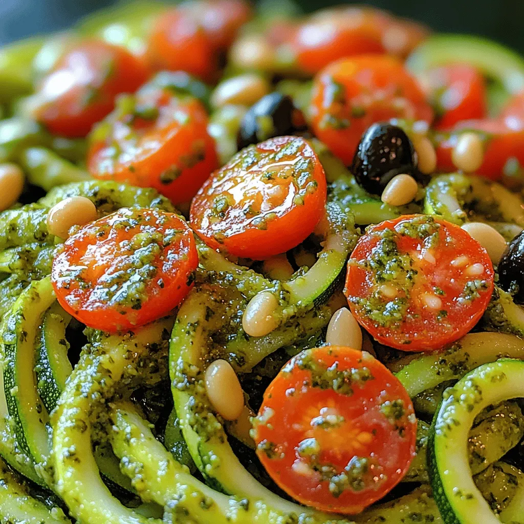 Refreshing Pesto Zucchini Noodle Salad: A Healthy and Flavorful Delight