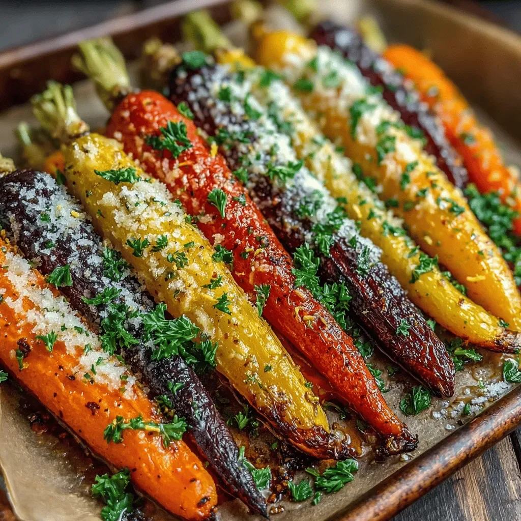 Golden Parmesan Roasted Carrot Ribbons: A Flavorful Delight