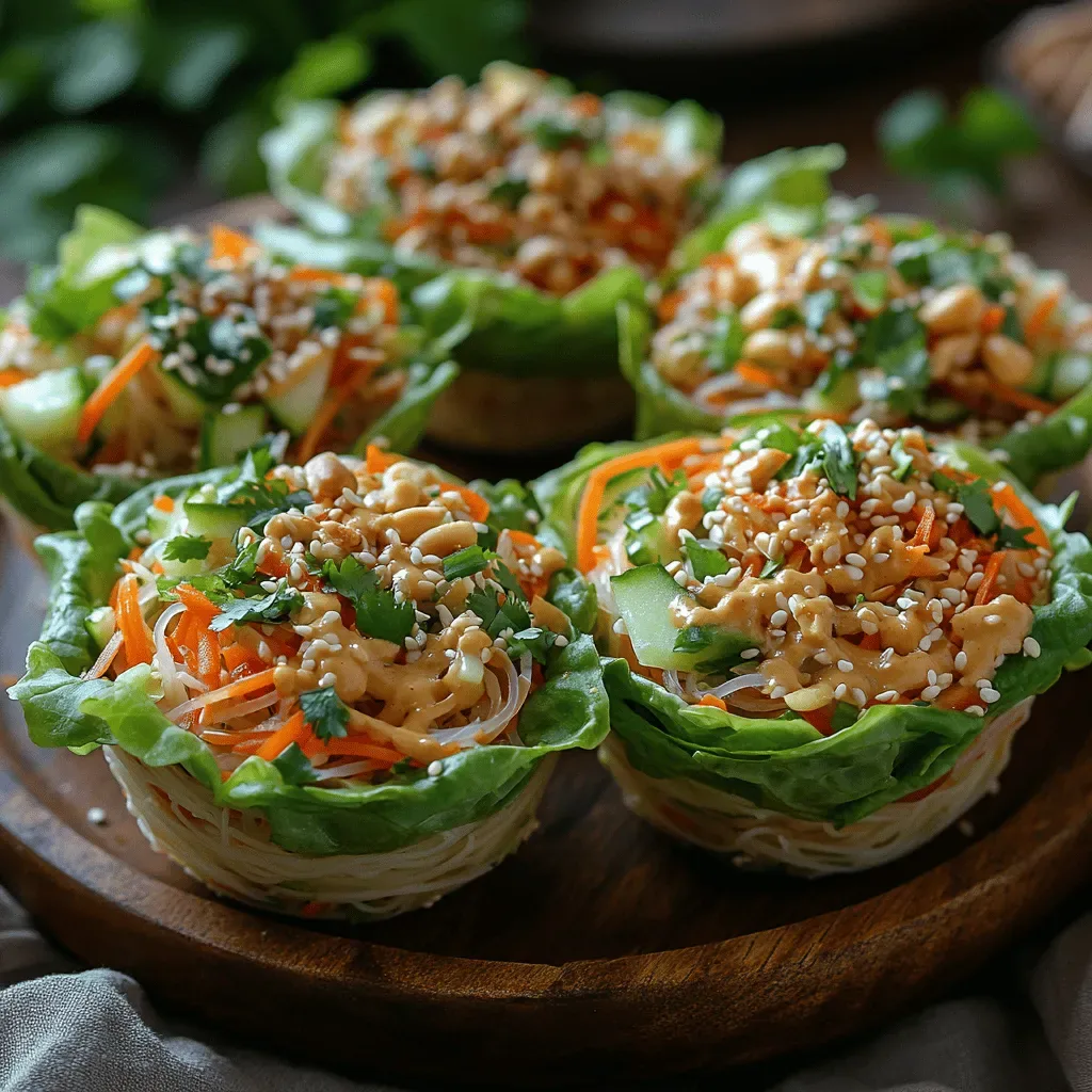 Crunchy Thai Noodle Salad Cups: A Flavorful and Healthy Delight