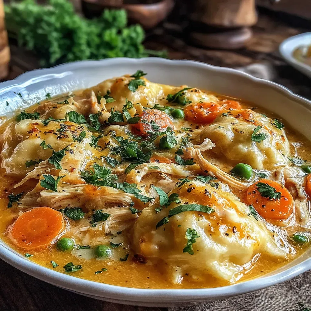 Cozy Crockpot Chicken and Dumplings