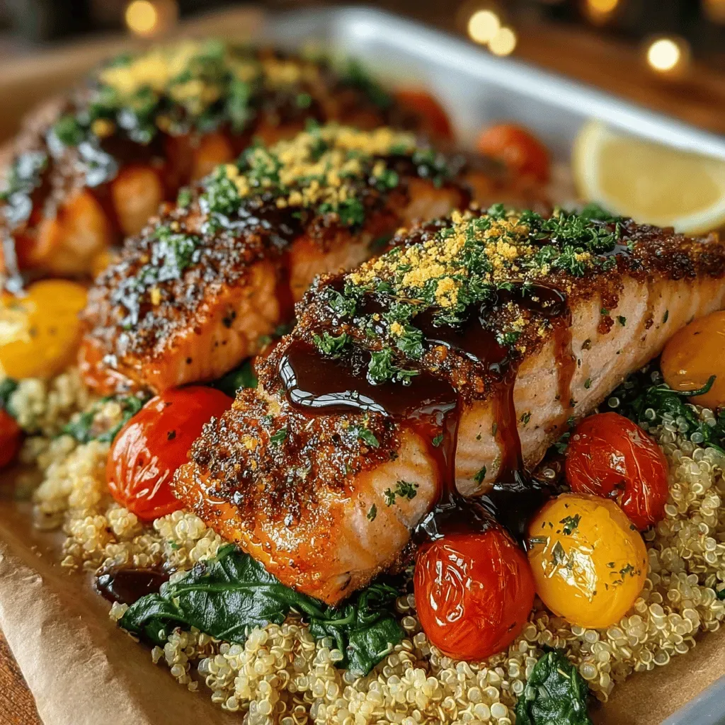 Zesty One-Pan Lemon Herb Salmon and Quinoa
